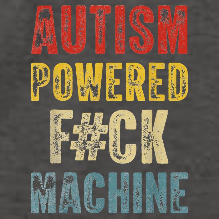 Autism Powered Fck Machine Retro Health Vector Backpack