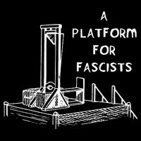A Platform For Fascists Guillotines Button