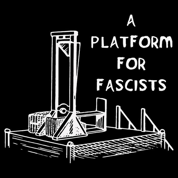 A Platform For Fascists Guillotines Button
