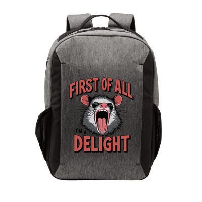 Angry Possum First Of All Im A Delight Possum Meme Vector Backpack