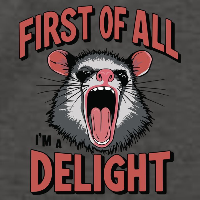 Angry Possum First Of All Im A Delight Possum Meme Vector Backpack