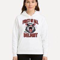 Angry Possum First Of All Im A Delight Possum Meme Hoodie