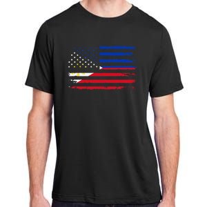 American Philippines Flag Adult ChromaSoft Performance T-Shirt