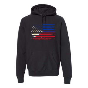 American Philippines Flag Premium Hoodie