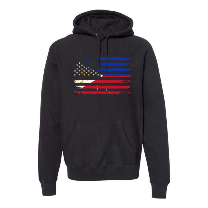 American Philippines Flag Premium Hoodie