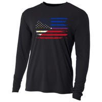 American Philippines Flag Cooling Performance Long Sleeve Crew