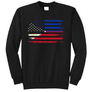 American Philippines Flag Tall Sweatshirt