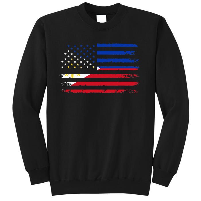 American Philippines Flag Tall Sweatshirt