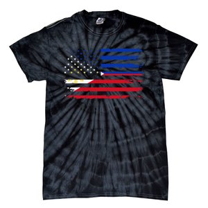 American Philippines Flag Tie-Dye T-Shirt