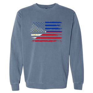 American Philippines Flag Garment-Dyed Sweatshirt