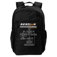 Airplane Pilot Funny Pilot Troubleshooting Guide Tee Daily Commute Backpack