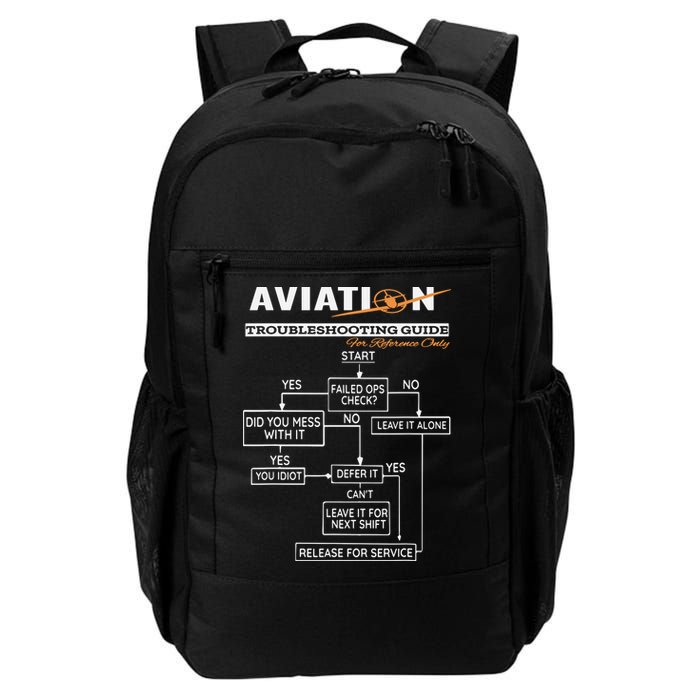 Airplane Pilot Funny Pilot Troubleshooting Guide Tee Daily Commute Backpack