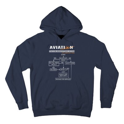 Airplane Pilot Funny Pilot Troubleshooting Guide Tee Hoodie