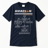 Airplane Pilot Funny Pilot Troubleshooting Guide Tee Tall T-Shirt