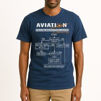 Airplane Pilot Funny Pilot Troubleshooting Guide Tee Tall T-Shirt