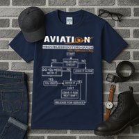 Airplane Pilot Funny Pilot Troubleshooting Guide Tee Tall T-Shirt