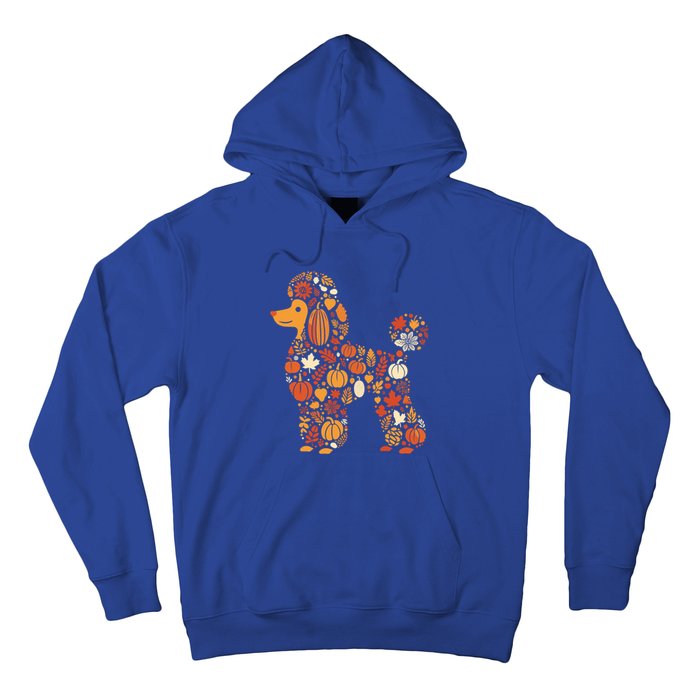 Autumn Pumpkin Fall Poodle Thanksgiving Dog Gift Hoodie