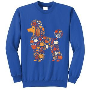 Autumn Pumpkin Fall Poodle Thanksgiving Dog Gift Sweatshirt