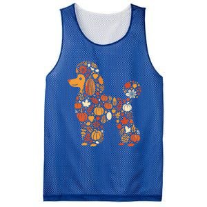 Autumn Pumpkin Fall Poodle Thanksgiving Dog Gift Mesh Reversible Basketball Jersey Tank