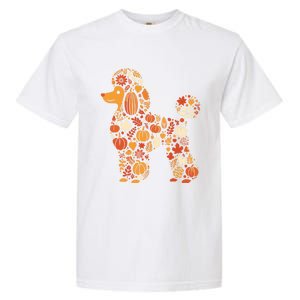 Autumn Pumpkin Fall Poodle Thanksgiving Dog Gift Garment-Dyed Heavyweight T-Shirt