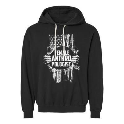 Anthropologist Power Flag Anthropology Student Garment-Dyed Fleece Hoodie