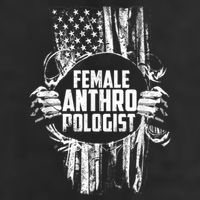 Anthropologist Power Flag Anthropology Student 7 Panel Mesh Trucker Snapback Hat