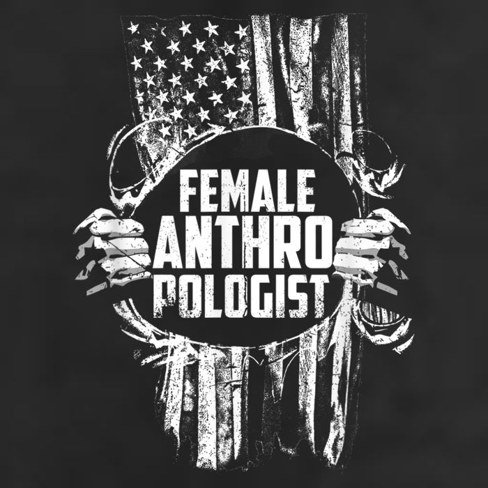 Anthropologist Power Flag Anthropology Student 7 Panel Mesh Trucker Snapback Hat