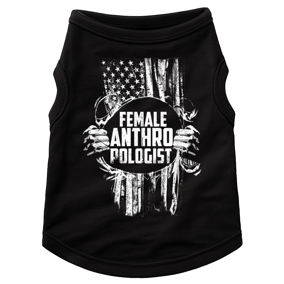 Anthropologist Power Flag Anthropology Student Doggie Tank
