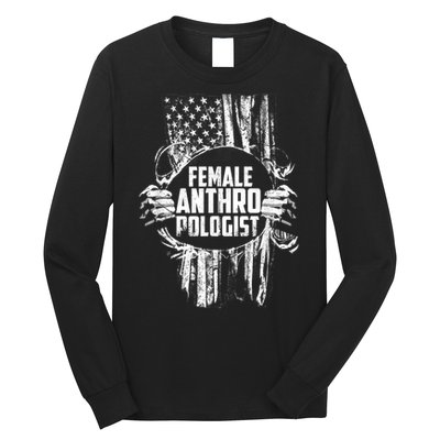 Anthropologist Power Flag Anthropology Student Long Sleeve Shirt