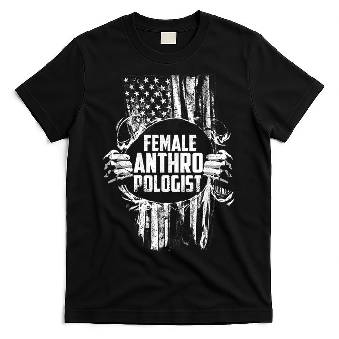 Anthropologist Power Flag Anthropology Student T-Shirt