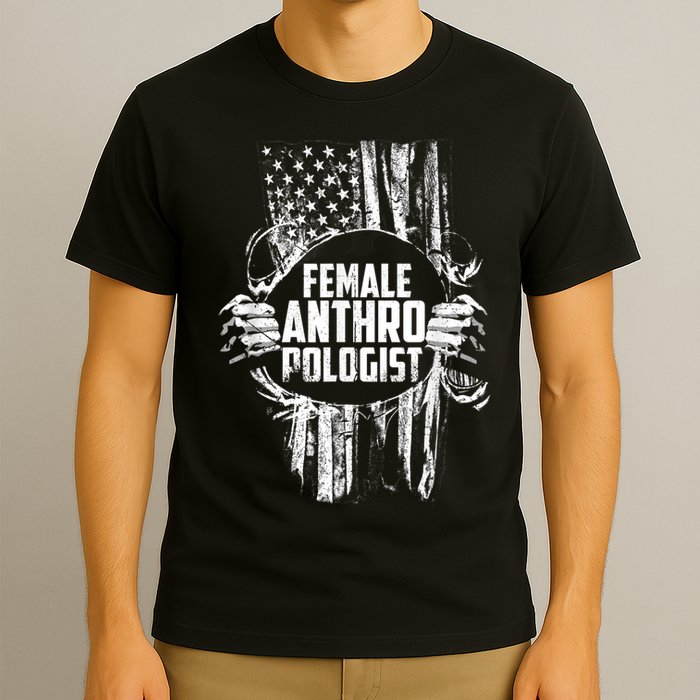 Anthropologist Power Flag Anthropology Student T-Shirt