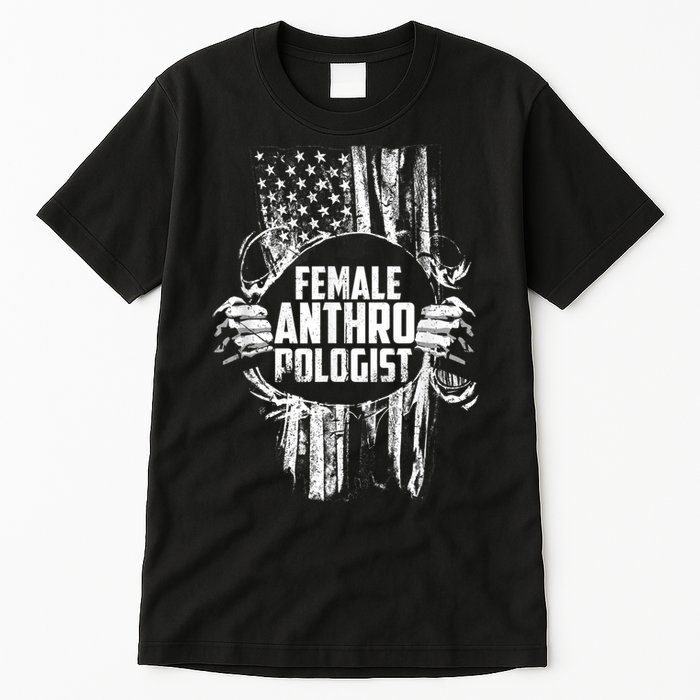 Anthropologist Power Flag Anthropology Student Tall T-Shirt