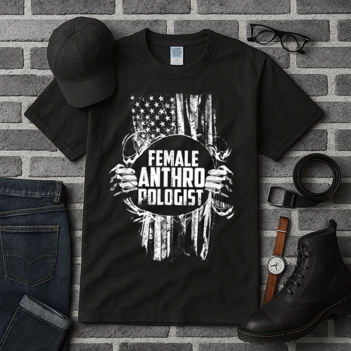 Anthropologist Power Flag Anthropology Student Tall T-Shirt