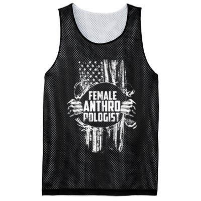 Anthropologist Power Flag Anthropology Student Mesh Reversible Basketball Jersey Tank