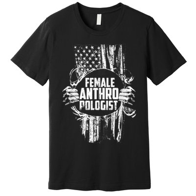 Anthropologist Power Flag Anthropology Student Premium T-Shirt