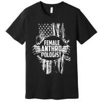 Anthropologist Power Flag Anthropology Student Premium T-Shirt
