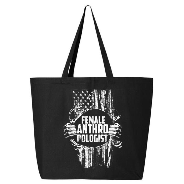 Anthropologist Power Flag Anthropology Student 25L Jumbo Tote