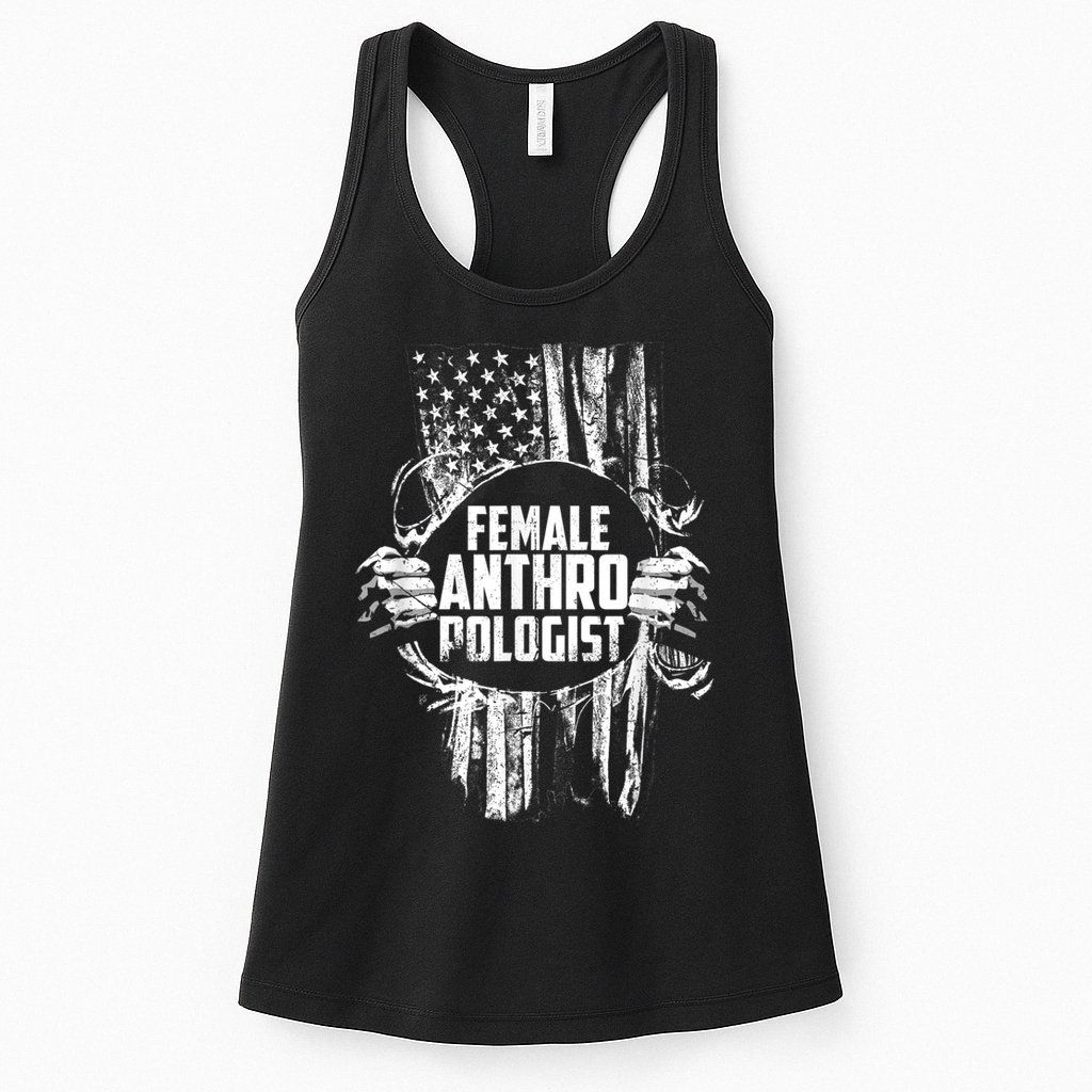 Anthropologist Power Flag Anthropology Student Womens Tank Top