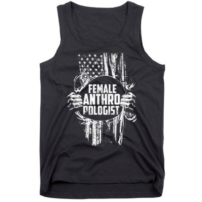 Anthropologist Power Flag Anthropology Student Tank Top