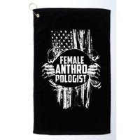 Anthropologist Power Flag Anthropology Student Golf Towel