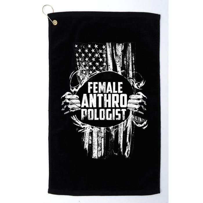 Anthropologist Power Flag Anthropology Student Golf Towel