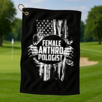 Anthropologist Power Flag Anthropology Student Golf Towel