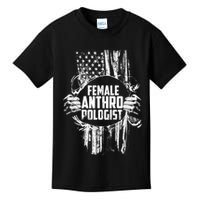 Anthropologist Power Flag Anthropology Student Kids T-Shirt