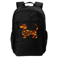 Autumn Pumpkin Fall Dachshund Thanksgiving Daily Commute Backpack