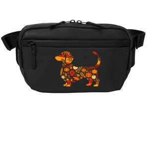 Autumn Pumpkin Fall Dachshund Thanksgiving Crossbody Pack