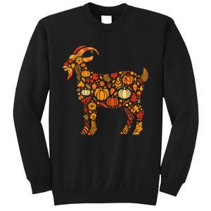 Autumn Pumpkin Fall Goat Thanksgiving Sweatshirt