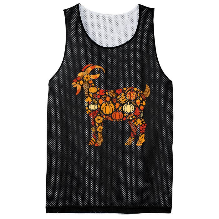 Autumn Pumpkin Fall Goat Thanksgiving Mesh Reversible Basketball Jersey Tank