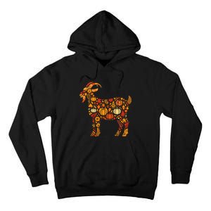 Autumn Pumpkin Fall Goat Thanksgiving Tall Hoodie