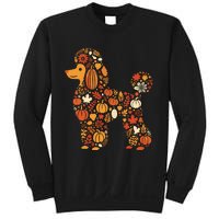 Autumn Pumpkin Fall Poodle Thanksgiving Dog Sweatshirt