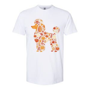 Autumn Pumpkin Fall Poodle Thanksgiving Dog Softstyle CVC T-Shirt